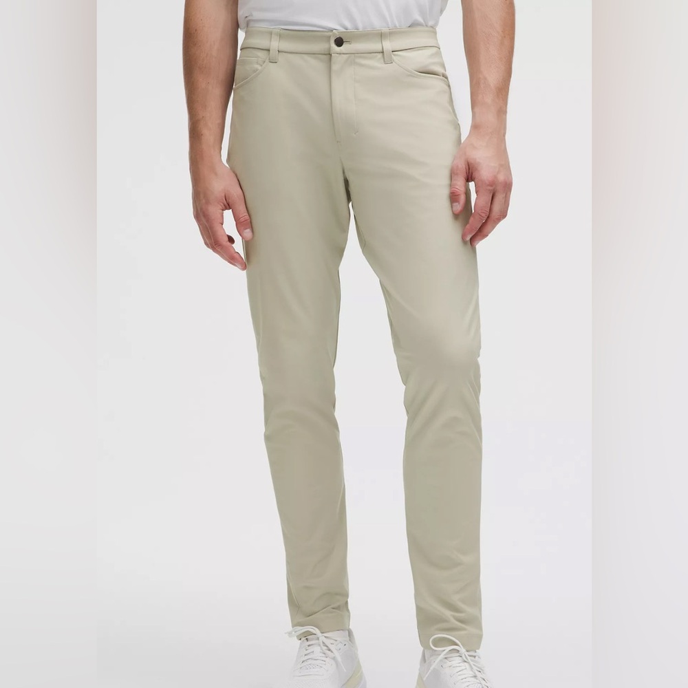 NWOT!! Men’s lululemon ABC Slim-Fit 5 Pocket Sz 31 Pant Warpstreme Raw Linen